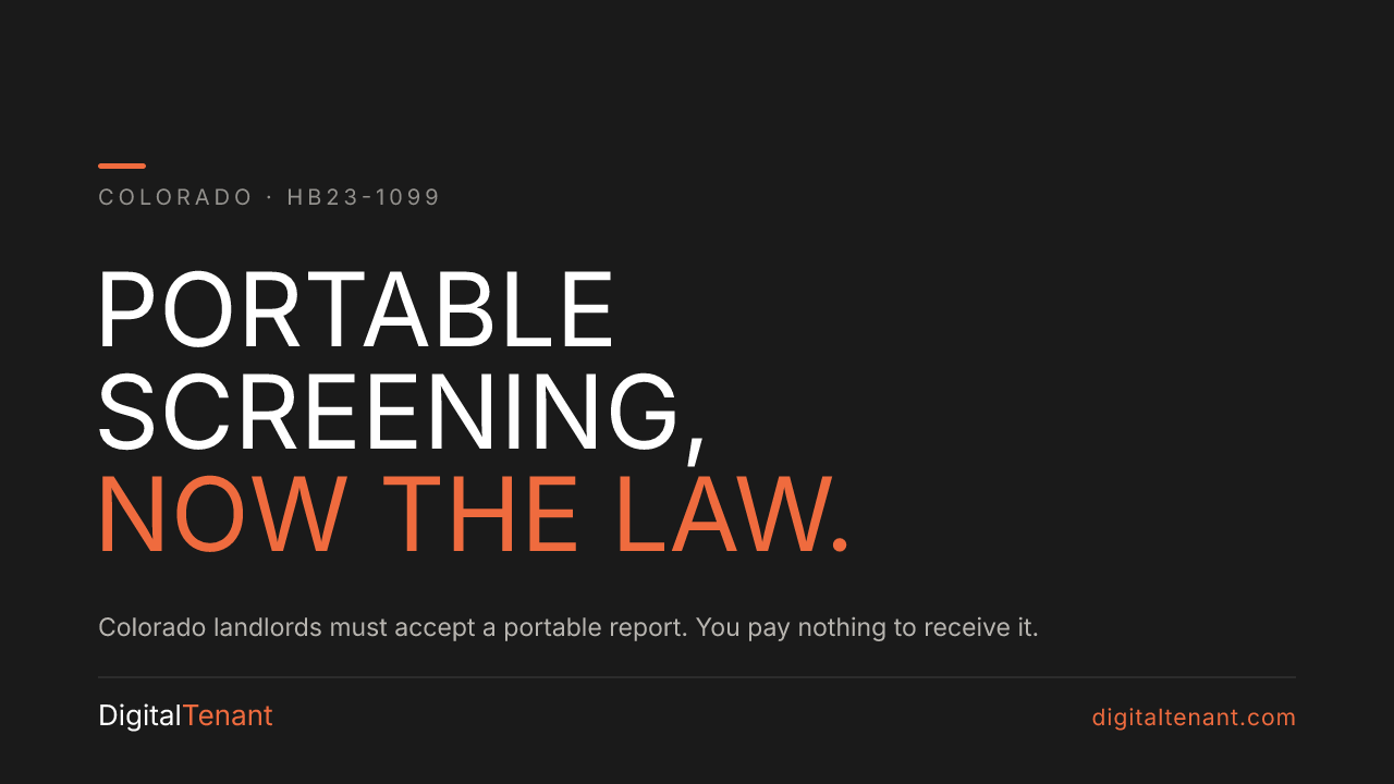 Colorado HB23-1099: A Landlord's Screening Guide